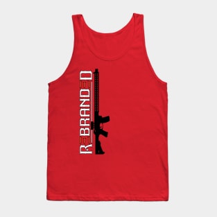 Rebranded Vertical Logo with Rifle Tank Top